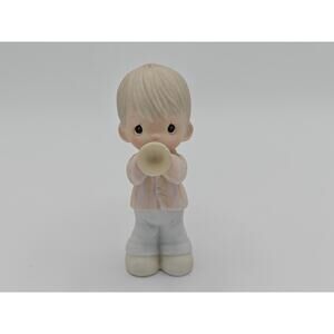 Precious Moments 12394 Enesco He Is My Song Religious Boy Figurine Vintage 1984